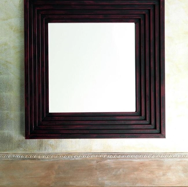 Specchiera Quadrata con cornice in legno di Stones