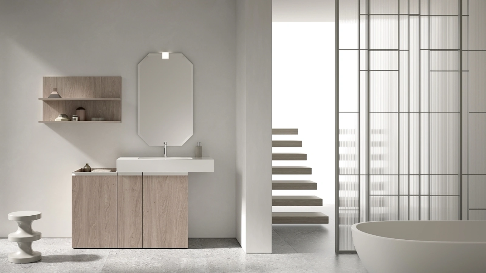 Mobile da Bagno a terra BIK BK11 di Compab
