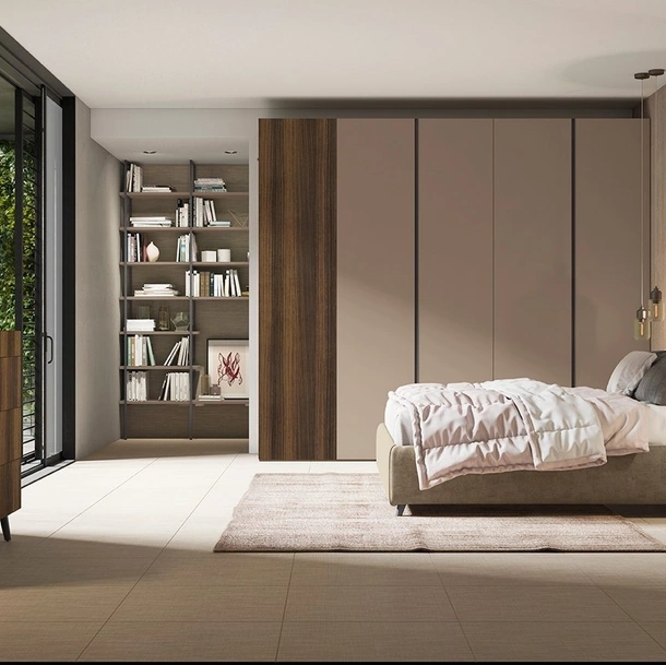 Letto con testiera Narciso di Colombini Casa