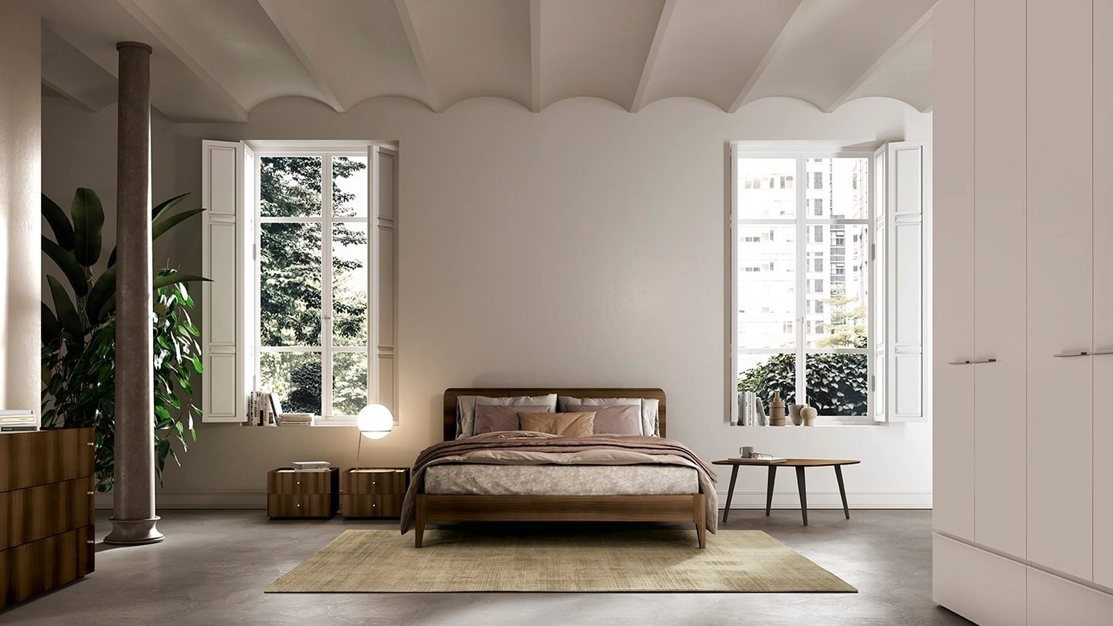 Letto con testiera Sector di Colombini Casa