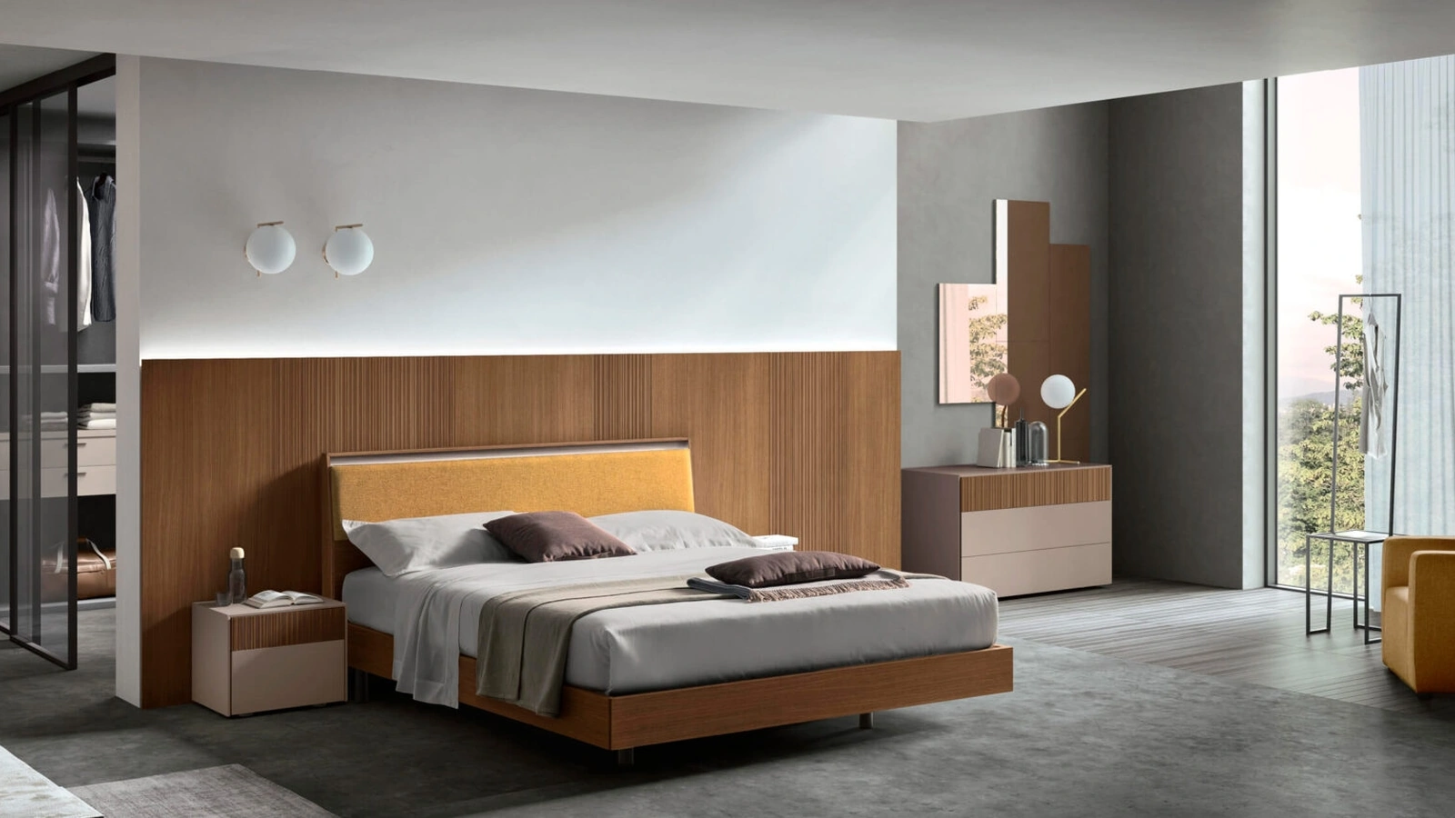 Letto matrimoniale Seta di Maronese