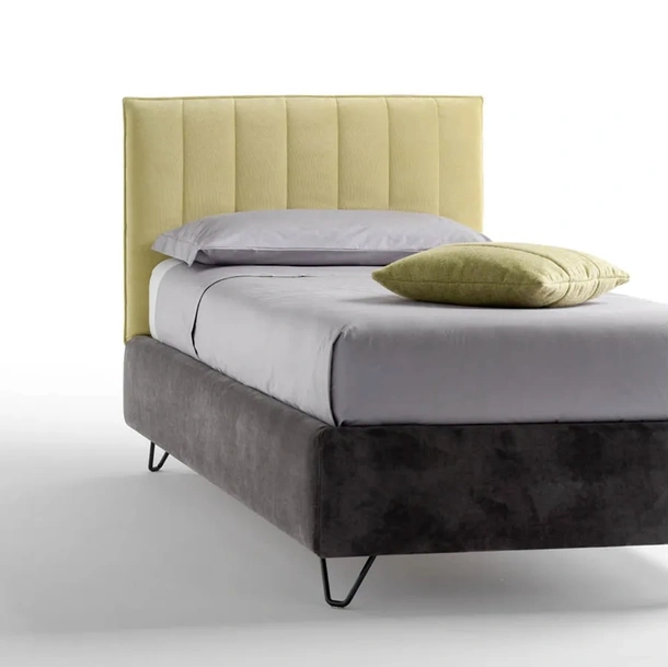 Letto singolo imbottito Twist di Bside