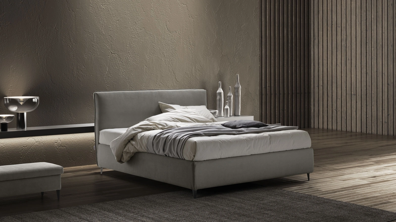 Letto con testiera Emma di Stilfar Italia