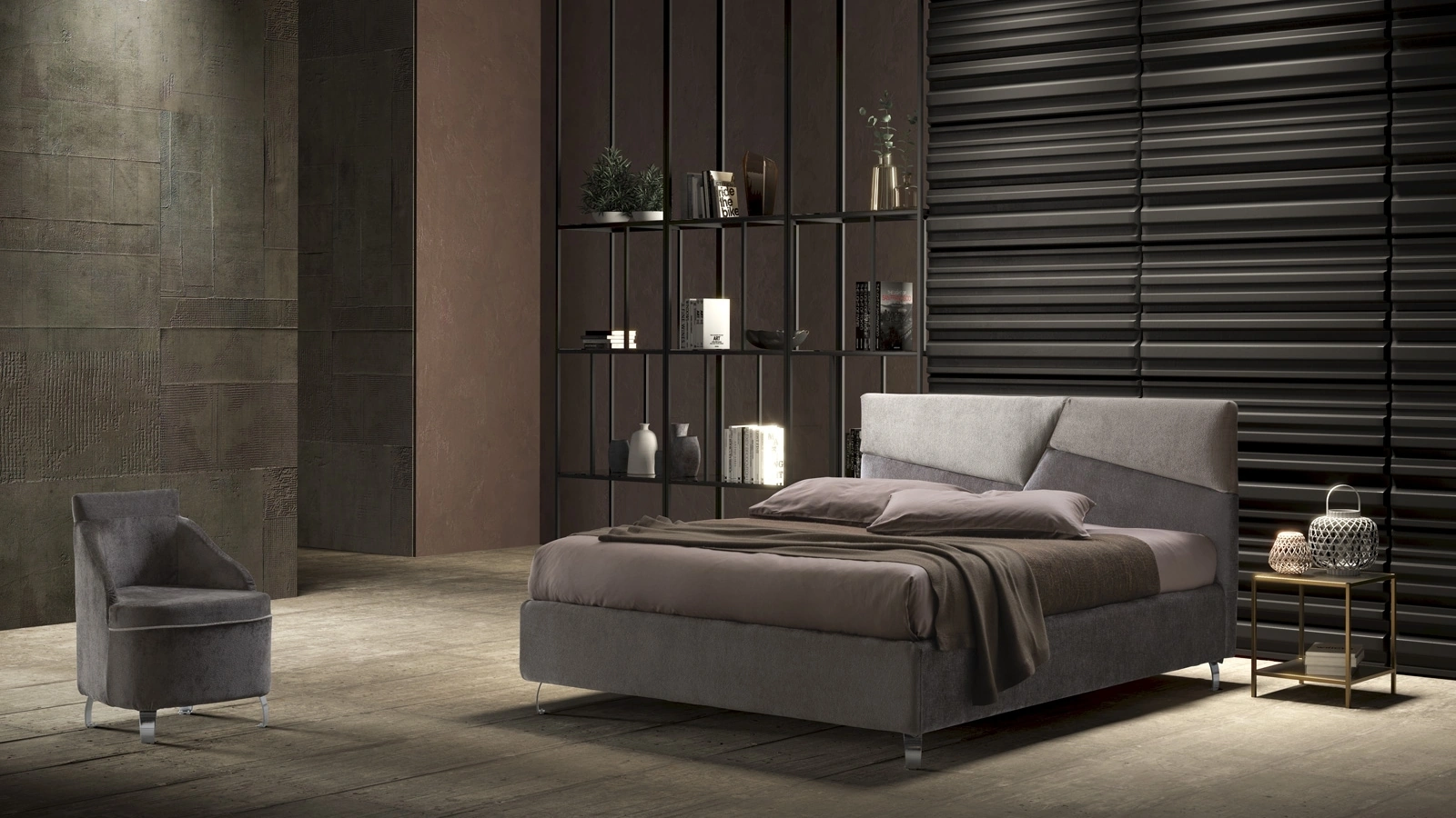 Letto in tessuto Veronica di Stilfar
