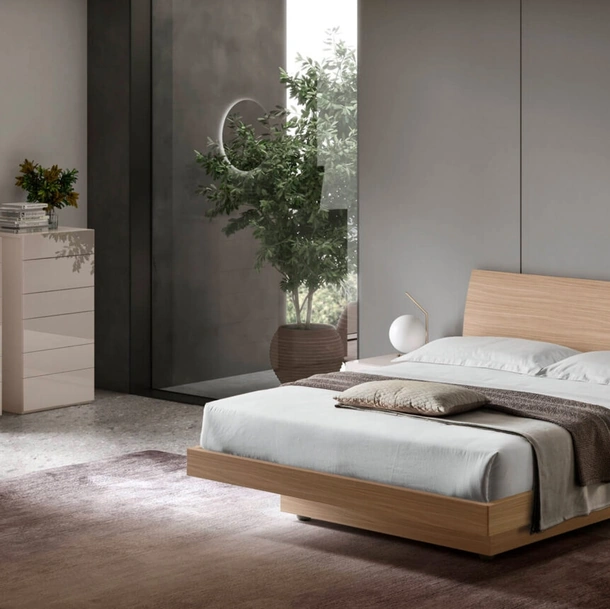 Letto con testiera e contenitore Vela di Maronese