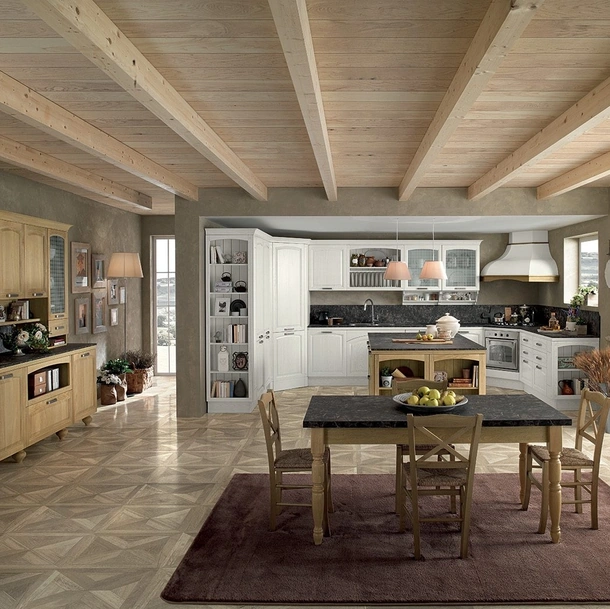 Cucina Classica ad angolo Mida 04 di Colombini Kitchen