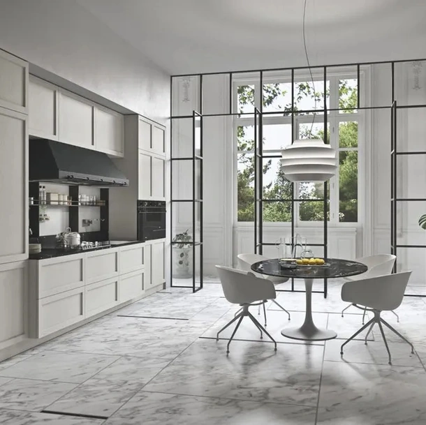 Cucina Moderna lineare in legno laccato Infinity 03 di Ar-Tre