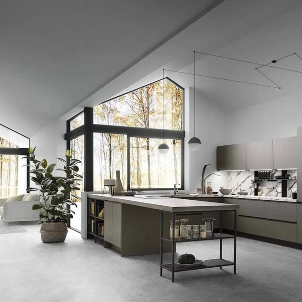 Cucina Moderna con penisola Sky 04 di Ar-Tre