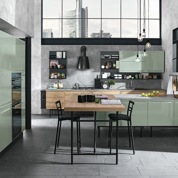 Cucina Moderna con penisola Isla 02 di Colombini Kitchen