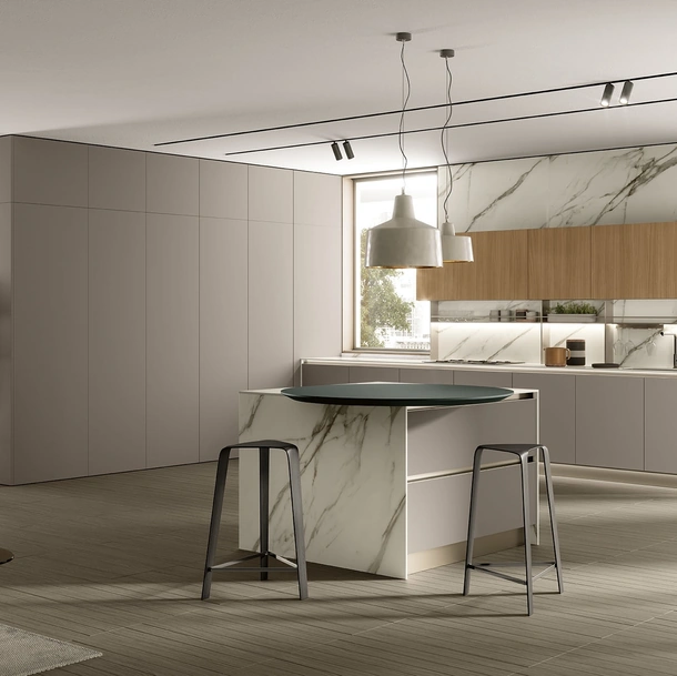 Cucina Moderna con isola Segno 04 di Colombini Kitchen