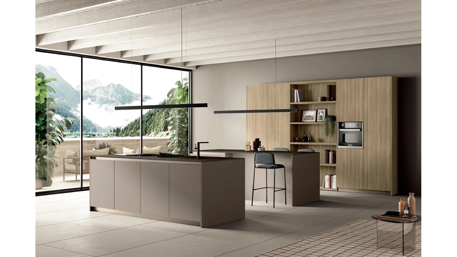Cucina Moderna con doppia isola Angolo 37 06 di Colombini Kitchen
